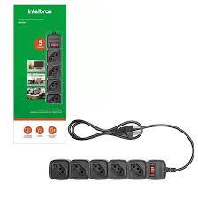 FILTRO DE LINHA INTELBRAS 5 TOMADAS EPE 205+ PRETO 3 METROS