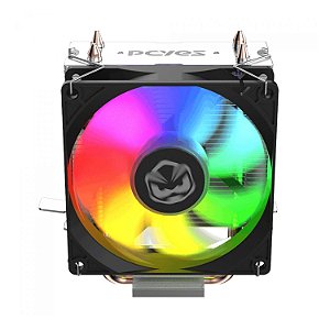 COOLER PARA PROCESSADOR TUNDRA 90 BLACK VULCAN LED RAINBOW  PC YES - ACTBKA90