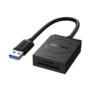 LEITOR DE CARTÃO UGREEN 3.0 PARA MICRO SD E SD USB COM CABO USB 303333