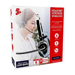 FONE DE OUVIDO HEADSET SEM FIO BLUETOOTH COM BASE PARA CARREGAMENTO CHIP SCE  HS 202  015-0105