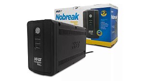 NOBREAK NHS COMPACT PLUS 4 MAX 1400VA E.BIVOLT S.120V OU CONF 220V BAT 2X7AH 8 TOMADAS (90C1B01400)