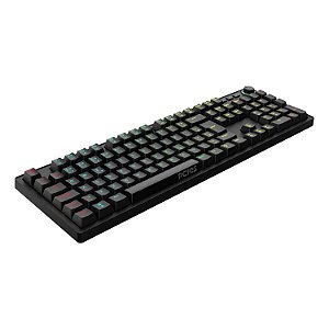 TECLADO MECANICO PCYES ZECKY BLACK VULCAN  SWITCH RED  LED RAINBOW TPZKBVRD