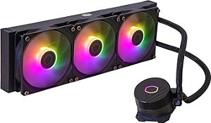 WATER COOLER COOLER MASTER MASTERLIQUID 360L CORE II , ARGB, 360MM, PRETO, MLW-D36M-A18PA-R1
