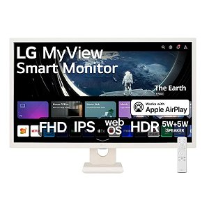 MONITOR SMART LG MYVIEW 32” FHD 60HZ IPS 8MS HDMI 32SR50FW AWZM
