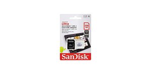 CARTÃO DE MEMORIA MICRO SD 256GB SANDISK CLASSE 10 ULTRA 100MB