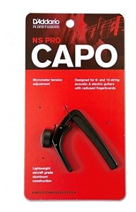 CAPOTRASTE DADDARIO NS UKULELE PW-CP-12 PRETO