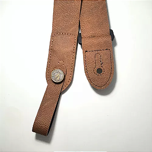 CORREIA ALÇA DE INSTRUMENTO PARA UKULELE COURO SINTETICO PRETO / MARROM UK ECO 01 / 03 BASSO