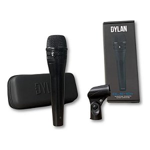 MICROFONE COM FIO DINAMICO SUPER CARDIOIDE DYLAN DLS 10 + PLUS