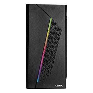 GABINETE GAMER VINIK BEAM PRETO LATERAL ACRILICO GGBACBK