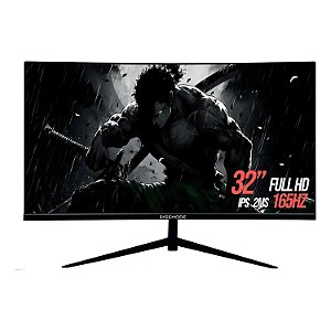 MONITOR GAMER CURVO RISE MODE ELITE 32" FHD 165HZ VA DISPLAYPORT HDMI RGB PRETO RM-MOG-32C165FH-B