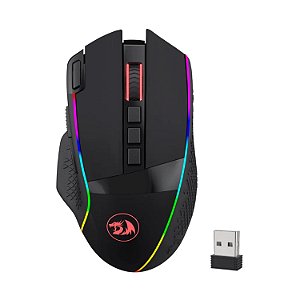 MOUSE GAMER REDRAGON WIRELESS ENLIGHTMENT RGB PRETO 19000DPI M991-RGB