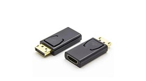 ADAPTADOR CONVERSOR DISPLAYPORT MACHO PARA HDMI FEMEA