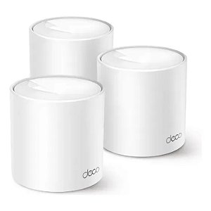 KIT ROTEADOR MESH TP-LINK DECO X10 DUAL BAND AX1500 KIT COM 3 UNID