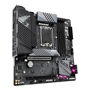 PLACA MÃE GIGABYTE B760M AORUS ELITE  LGA 1700/4XDDR5/HDMI/DP/M.2/USB 3.2