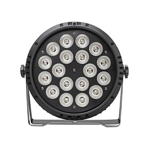 CANHÃO REFLETOR LUATEK LK-309 COM 18 LEDS RGBW DMX PROFISSIONAL 180W