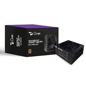 FONTE ATX DUEX DX 500W FSE++ FULL MODULAR 80 PLUS BRONZE