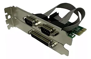 PLACA PCI-E COM 1 PARALELA + 2 PORTAS SERIAL KNUP KP-105