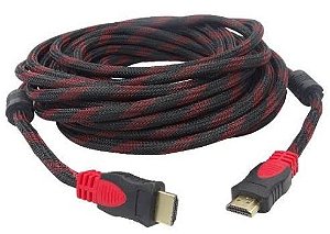 CABO HDMI 20M VERSAO 1.4 REVESTIDO C/ MALHA