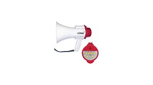MEGAFONE PROFISSIONAL COM BATERIA GRAVAÇÃO DE AUDIO  LELONG LE-998