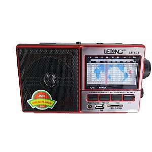 RADIO LELONG 11 BANDAS AM/FM/USB/SD LE-604