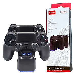 BASE DE CARREGAMENTO PARA 2 CONTROLES PS4 PG-LC05