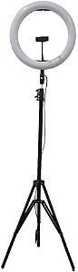 RING LIGHT SELFIE C/ LUZ - LED  14" PARA 1 CELULAR COM TRIPE 2M