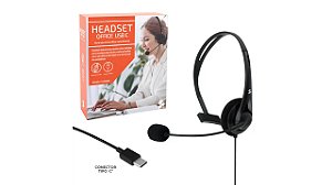 FONE HEADSET OFFICE PARA COMPUTADOR TIPO C CHIPSCE