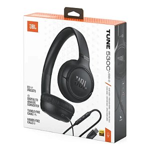 FONE DE OUVIDO JBL T530 USB TIPO C  BLK PRETO