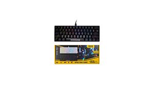 TECLADO GAMER MECANICO SPECTRAFURY RGB  KMEX KBL8  PRETO