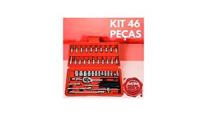 KIT FERRAMENTAS SOQUETE 46 PÇS W-1