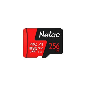 CARTAO DE MEMORIA MICRO SD NETAC 256GB P500 EXTREME PRO