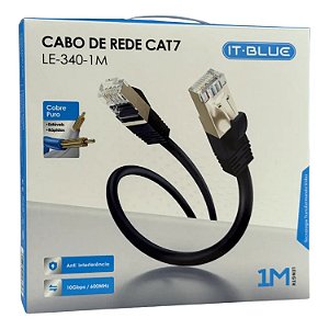 CABO DE REDE CAT7 1M IT BLUE LE-340