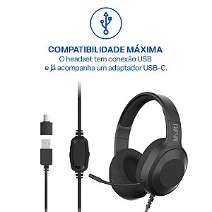 FONE DE OUVIDO HEADSET COM FIO OVER EAR MULTI PH509