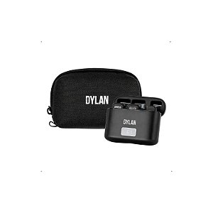 MICROFONE DE LAPELA SEM FIO DYLAN TM-2 TIPO C E LIGHTNING IPHONE DUPLO