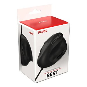 MOUSE ERGONOMICO PCYES REST 2400DPI SILENT