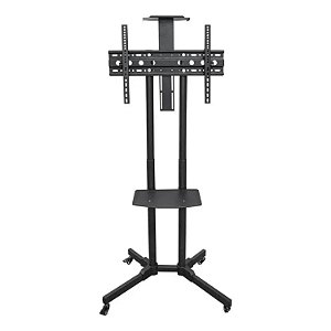 SUPORTE PEDESTAL DE CHAO COM RODINHAS AQUARIO PARA TV DE 37" A 70"  RACK-100