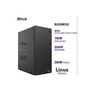COMPUTADOR PC SKULL B500 QUAD CORE I5 3470 3.20GHZ MEM 16GB DDR3 SSD 256GB