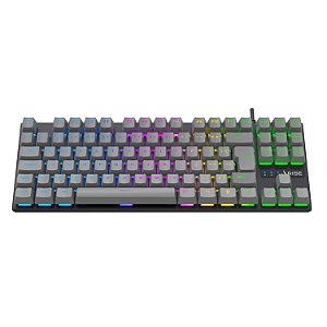 TECLADO MECÂNICO GAMER RISE MODE SWITCH RISE CORE RGB C/ FIO ABNT2  RM TCM GHT BG