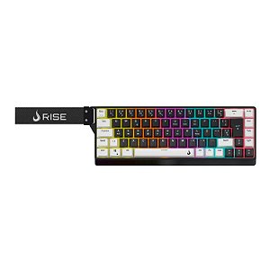 TECLADO MECÂNICO GAMER RISE MODE VEKTOR PRO ARGB ABNT2 SWITCH MAGNÉTICO RISE CORE  RM TCM VKT MGN BW
