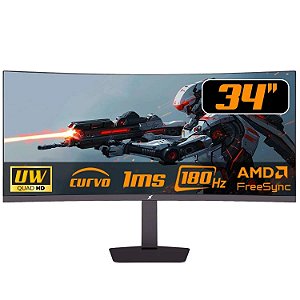 MONITOR GAMER 34" SUPERFRAME ENTERPRISE CURVO ULTRAWIDE QUAD HD VA 1MS 180HZ FREE-SYNC/G-SYNC ETP34QUVCD2C