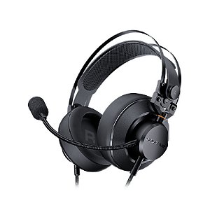 FONE DE OUVIDO HEADSET COM FIO OVER EAR GAMER COUGAR VM410 TOURNAMENT COM MICROFONE PRETO