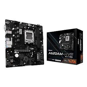 PLACA MAE AMD ASROCK A620AM HVS DDR5 AM5 HDMI VGA M.2 USB 3.2