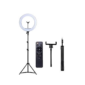 RING LIGHT LED 14" COM FONTE E TRIPE 2M