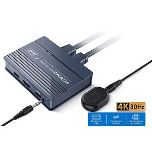 SWITCH KVM  KNUP 2 PORTAS HDMI USB KP-AD164