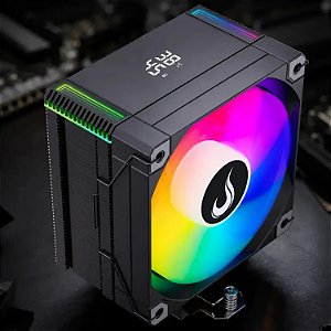 COOLER PARA PROCESSADOR RISE MODE 6 STORM BLACK RM-ACT6-ARGB 120MM PRETO AMD INTEL
