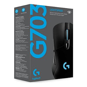 MOUSE GAMER BLUETOOTH G703 LIGHTSPEED LOGITECH PRETO