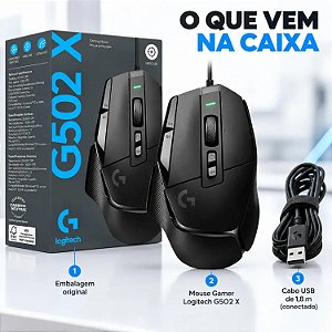 MOUSE USB GAMER G502 HERO LOGITECH PRETO