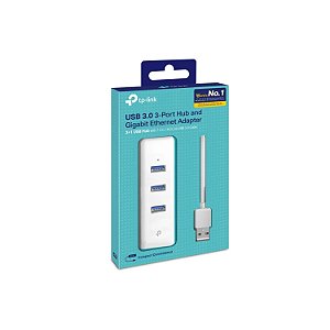 CONVERSOR  TP-LINK USB PARA RJ45 GIGABIT COM HUB USB 3.0 UE330 10/100/1000