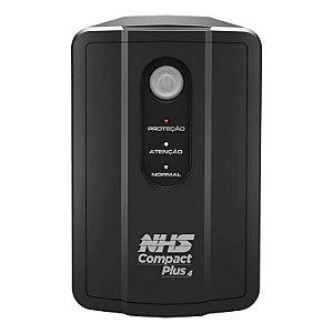 NOBREAK NHS COMPACT PLUS 4S 1000VA E.BIV S.220V OU CONF 120V BAT 2X7AH 8 TOMADAS