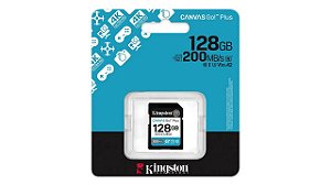 CARTAO DE MEMORIA  SD 128GB KINGSTON CLASSE 10 200MB CANVAS GO PLUS